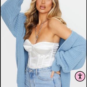Pretty little thing light blue cardigan